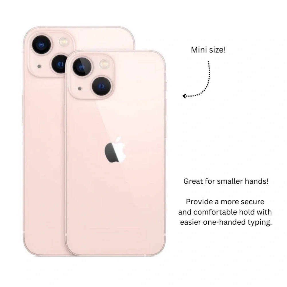 Apple iPhone 13 Mini Pink 128GB (Unlocked) Bundle w/ Screen Protectors + Cables